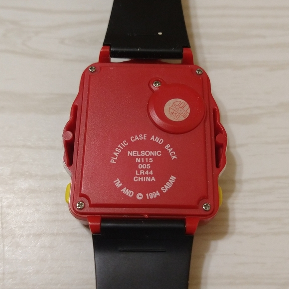 Vintage 1994 Saban Power Rangers Red Ranger Jason Game Watch Nelsonic - Picture 3 of 4